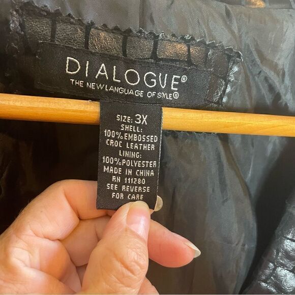 DIALOGUE EMBOSED CROC JACKET - Picture 6 of 10